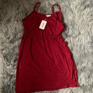 Adorable red nursing maternity dress XL by Patpat